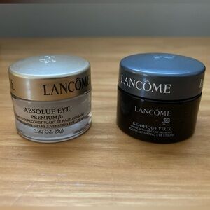 Lacome Absolu Eye Cream and Genifique Eye Cream
